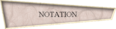 NOTATION